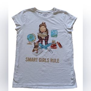 Children's Place tee shirt Girl Smart Girls Rules Size XXL 16